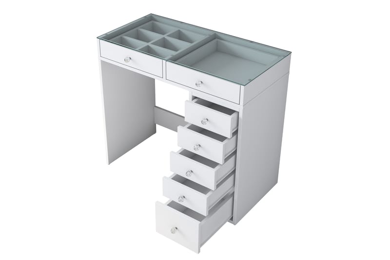 Sminkbord Ramender 90 cm - Glasskiva - Möbler - Bord & matgrupp - Sminkbord & toalettbord