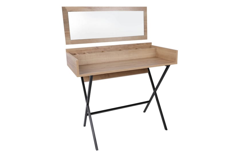 Sminkbord Rocke 100 cm - Natur/Svart - Sminkbord & toalettbord