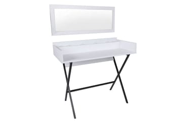 Sminkbord Rocke 100 cm - Vit/Svart - Möbler - Bord & matgrupp - Sminkbord & toalettbord