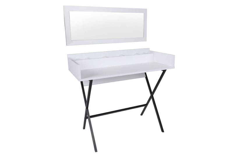 Sminkbord Rocke 100 cm - Vit/Svart - Sminkbord & toalettbord