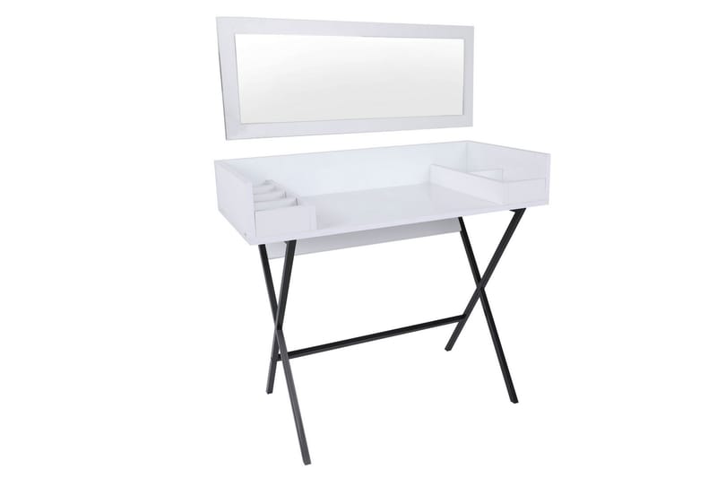 Sminkbord Tibani 100 cm - Vit/Svart - Möbler - Bord & matgrupp - Sminkbord & toalettbord