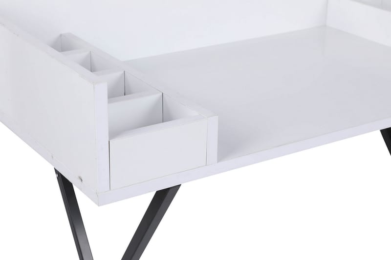 Sminkbord Tibani 100 cm - Vit/Svart - Sminkbord & toalettbord