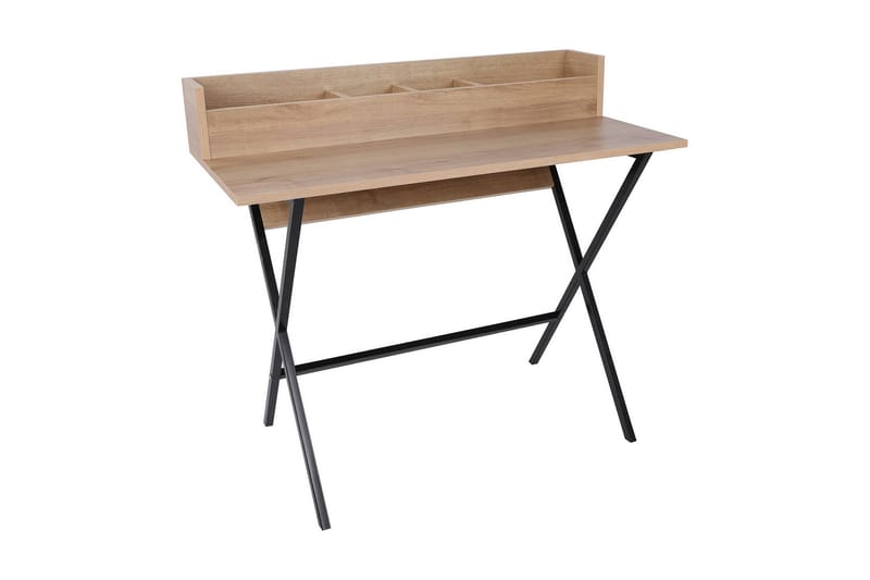Sminkbord Uitiwa 100 cm - Valnöt/Svart - Möbler - Bord & matgrupp - Sminkbord & toalettbord