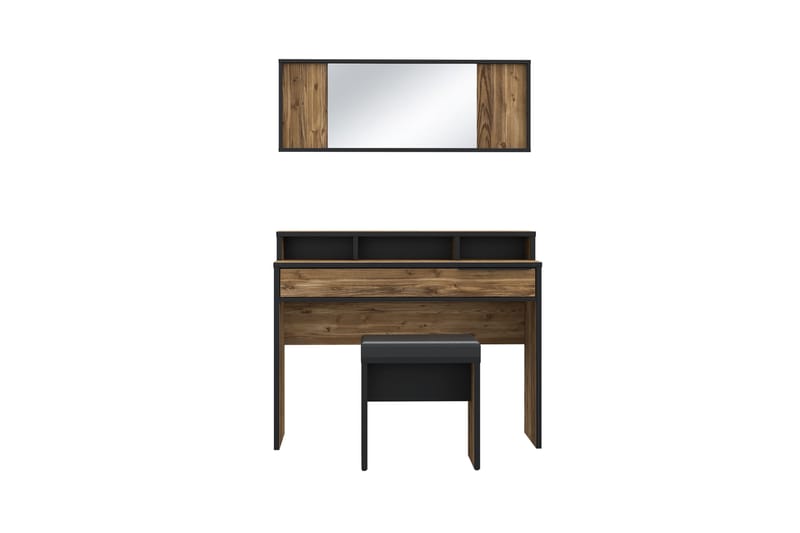 Sminkbord Yundola 110 cm - Brun/Svart - Möbler - Bord & matgrupp - Sminkbord & toalettbord