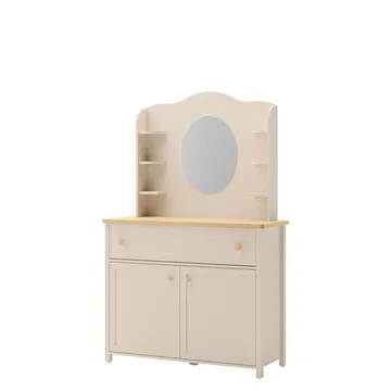 Storys sminkbord - Beige, ek - Möbler - Bord & matgrupp - Sminkbord & toalettbord