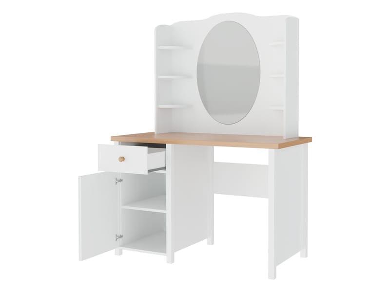 Storys sminkbord - Beige, ek - Möbler - Bord & matgrupp - Sminkbord & toalettbord