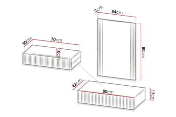 Strontian Sminkbord 80x42 cm Scandinavian Choice Anthracite - Möbler - Bord & matgrupp - Sminkbord & toalettbord
