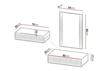 Strontian Sminkbord 80x42 cm Scandinavian Choice Black - Möbler - Bord & matgrupp - Sminkbord & toalettbord - Sminkbord med spegel