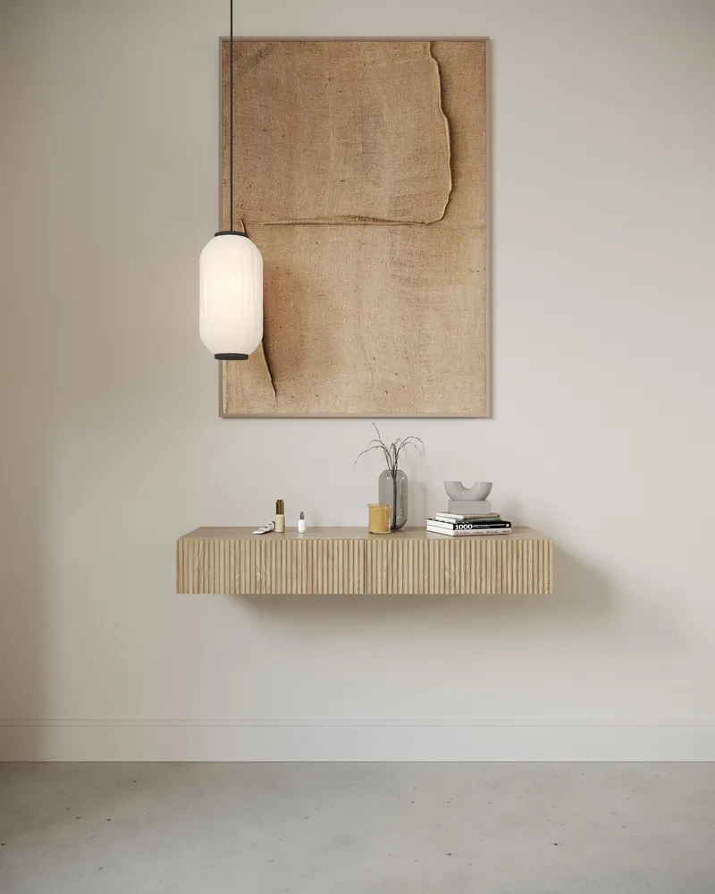 Takayo Sminkbord 110 cm - Ek - Möbler - Bord & matgrupp - Sminkbord & toalettbord