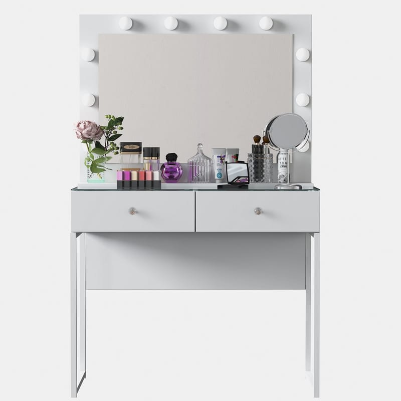 Tavren Sminkbord 90x141,8x40 cm - Vit - Möbler - Bord & matgrupp - Sminkbord & toalettbord