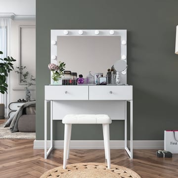 Tavren Sminkbord 90x141,8x40 cm - Vit - Möbler - Bord & matgrupp - Sminkbord & toalettbord