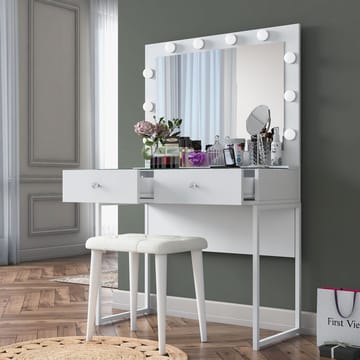 Tavren Sminkbord 90x141,8x40 cm - Vit - Möbler - Bord & matgrupp - Sminkbord & toalettbord