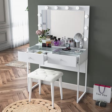 Tavren Sminkbord 90x141,8x40 cm - Vit - Möbler - Bord & matgrupp - Sminkbord & toalettbord