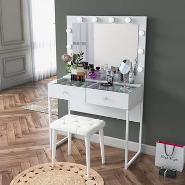 Tavren Sminkbord 90x141,8x40 cm - Vit - Möbler - Bord & matgrupp - Sminkbord & toalettbord