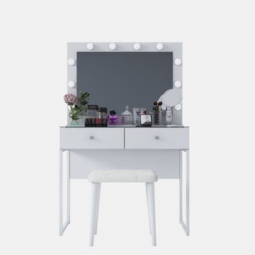 Tavren Sminkbord 90x141,8x40 cm - Vit - Möbler - Bord & matgrupp - Sminkbord & toalettbord