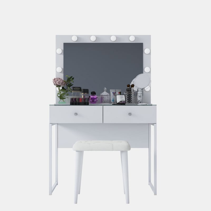 Tavren Sminkbord 90x141,8x40 cm - Vit - Möbler - Bord & matgrupp - Sminkbord & toalettbord