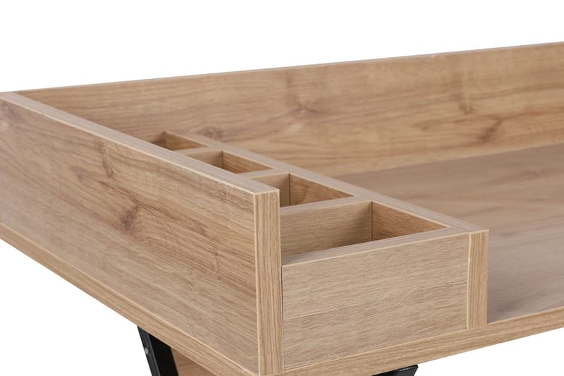 Timiza Sminkbord 100 cm - Valnöt/Svart - Möbler - Bord & matgrupp - Sminkbord & toalettbord