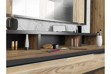 Vergina Sminkbord 110 cm - Brun/Svart - Möbler - Bord & matgrupp - Sminkbord & toalettbord