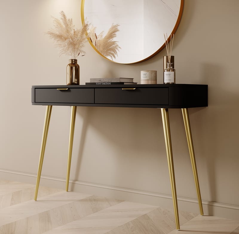 Walia Sminkbord 113 cm - Svart - Möbler - Bord & matgrupp - Sminkbord & toalettbord