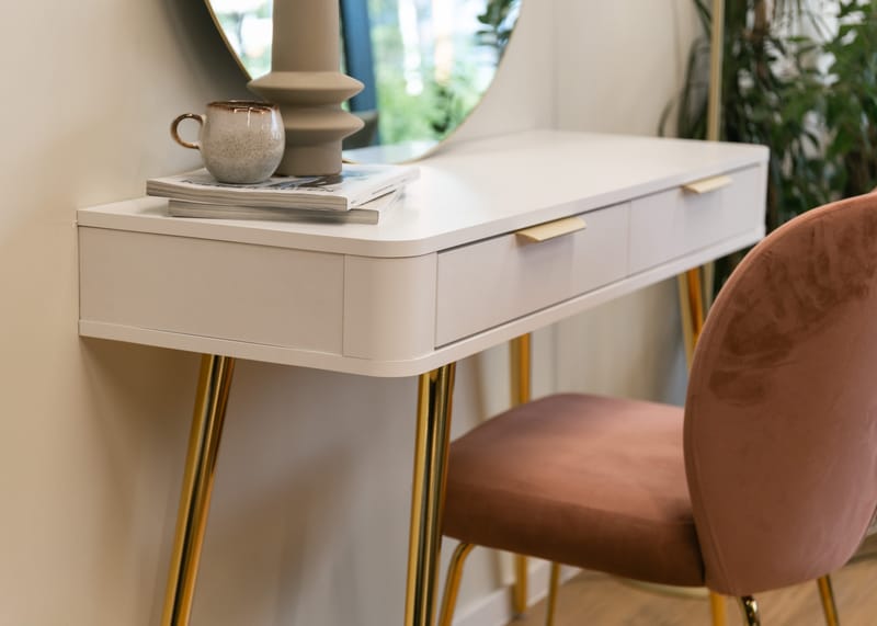Walia Sminkbord 113 cm - Vit - Möbler - Bord & matgrupp - Sminkbord & toalettbord