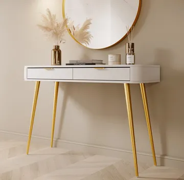 Walia Sminkbord 113 cm - Vit - Möbler - Bord & matgrupp - Sminkbord & toalettbord