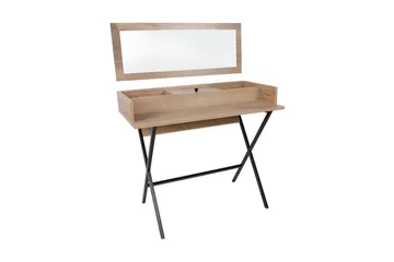 Weesolo Sminkbord 100 cm - Valnöt/Svart - Möbler - Bord & matgrupp - Sminkbord & toalettbord