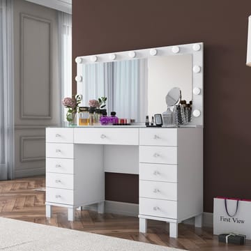 Wonthaggi Sminkbord 120x133,6x40 cm - Vit - Möbler - Bord & matgrupp - Sminkbord & toalettbord
