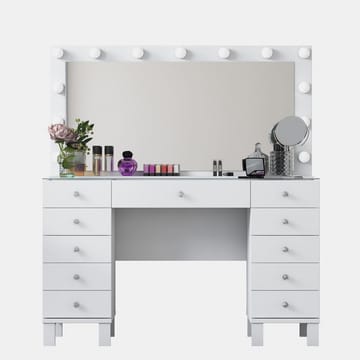 Wonthaggi Sminkbord 120x133,6x40 cm - Vit - Möbler - Bord & matgrupp - Sminkbord & toalettbord