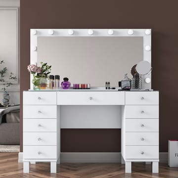 Wonthaggi Sminkbord 120x133,6x40 cm - Vit - Möbler - Bord & matgrupp - Sminkbord & toalettbord