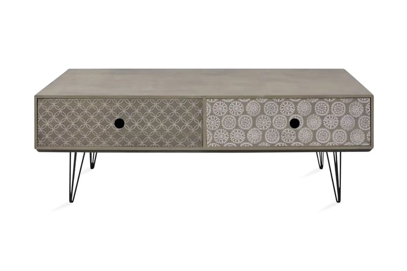 Soffbord 100x60x35 cm grå - Soffbord