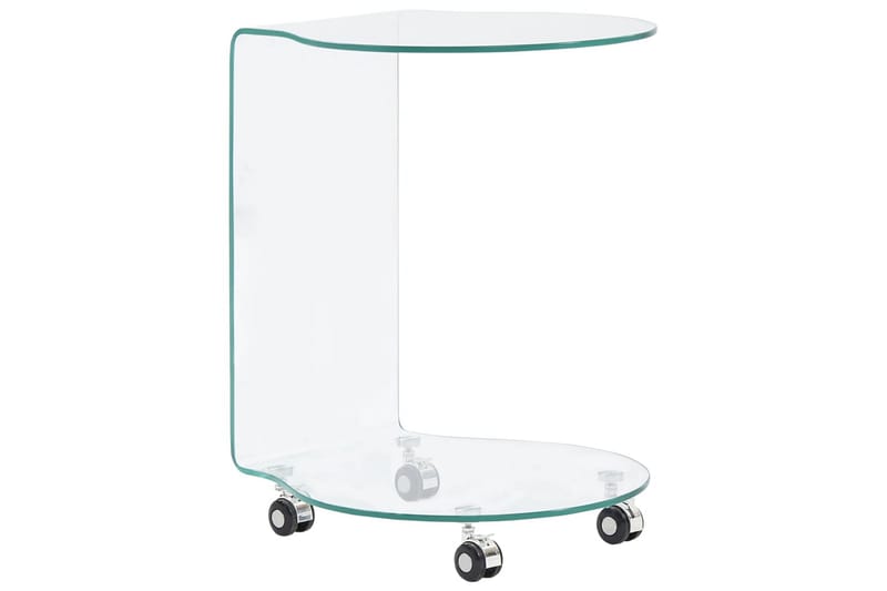 Soffbord 45x40x58 cm härdat glas - Transparent - Soffbord