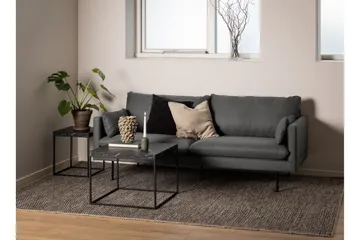 Adisan 40x40 cm Kvadratiskt Soffbord i Trä med Marmormönster - Svart - Möbler - Bord & matgrupp - Soffbord