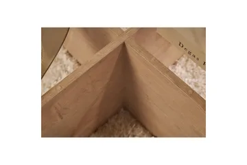 Soffbord Aeris 75 cm med Glasskiva - Safir Ek / Transparent - Möbler - Bord & matgrupp - Soffbord