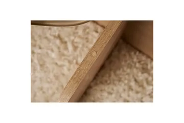 Soffbord Aeris 75 cm med Glasskiva - Safir Ek / Transparent - Möbler - Bord & matgrupp - Soffbord