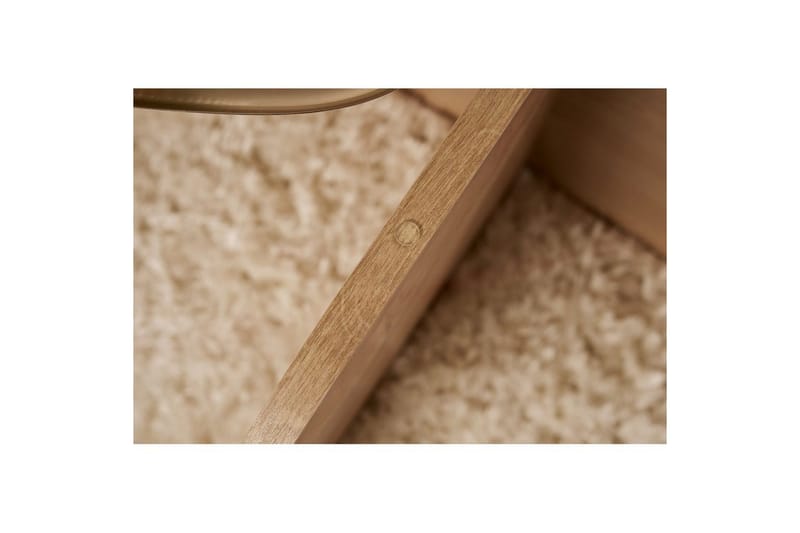 Soffbord Aeris 75 cm med Glasskiva - Safir Ek / Transparent - Möbler - Bord & matgrupp - Soffbord