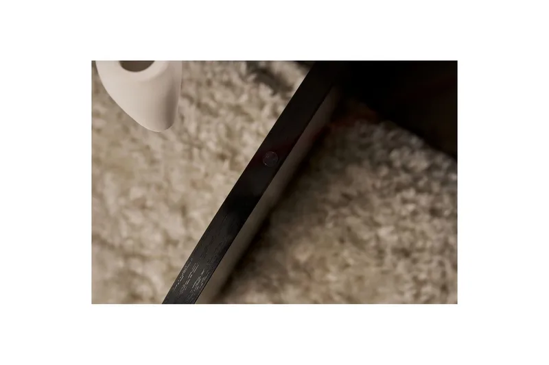 Soffbord Aeris 75 cm med Glasskiva - Trä Svart / Transparent - Möbler - Bord & matgrupp - Soffbord