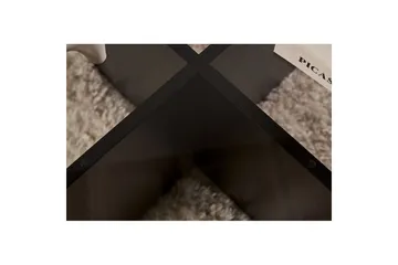 Soffbord Aeris 75 cm med Glasskiva - Trä Svart / Transparent - Möbler - Bord & matgrupp - Soffbord