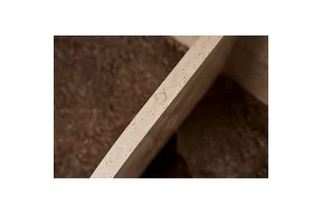 Soffbord Aeris 75 cm med Glasskiva - Travertin / Transparent - Möbler - Bord & matgrupp - Soffbord