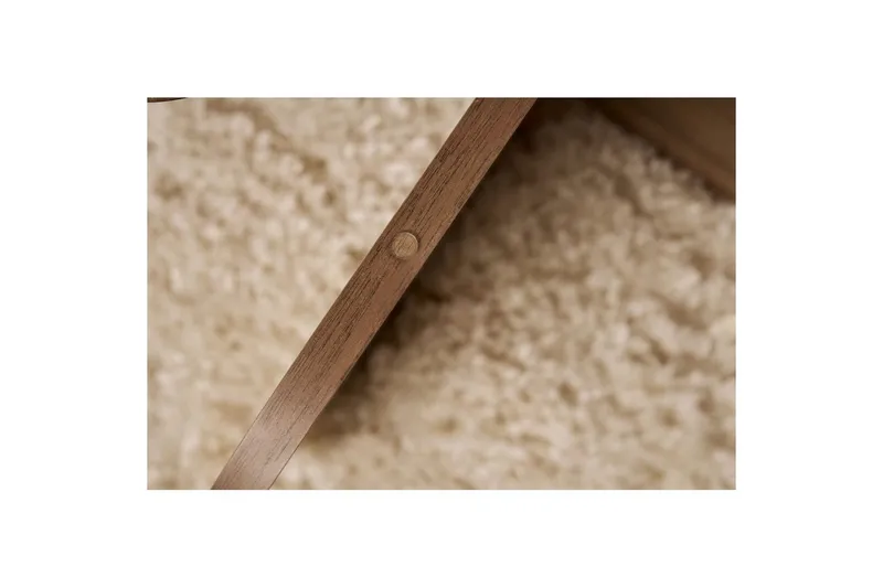 Soffbord Aeris 75 cm med Glasskiva - Valnöt / Transparent - Möbler - Bord & matgrupp - Soffbord