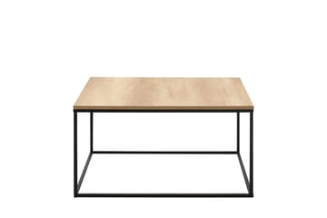 Soffbord Ajmit 80x80 cm Brun/Svart - Hanah Home - Möbler - Bord & matgrupp - Soffbord