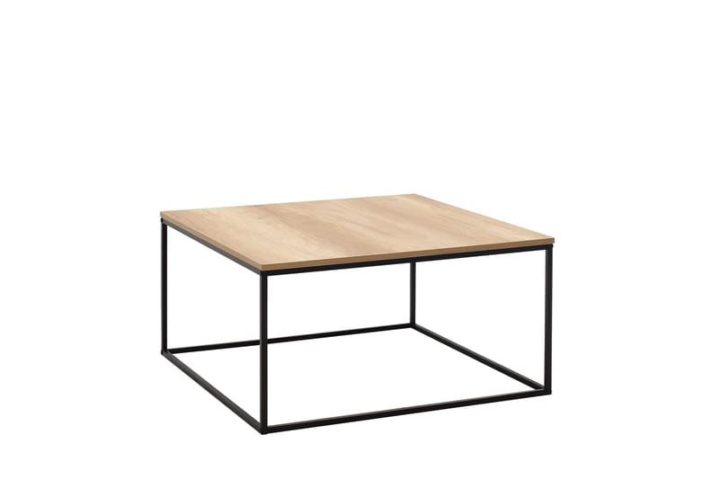 Ajmit Soffbord 80x80 cm Brun/Svart - Hanah Home - Möbler - Bord & matgrupp - Soffbord