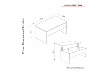 Soffbord Akilli 90 cm - Beige - Möbler - Bord & matgrupp - Soffbord