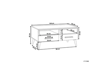 Alloa Soffbord 100 cm - Trä/Natur - Möbler - Bord & matgrupp - Soffbord