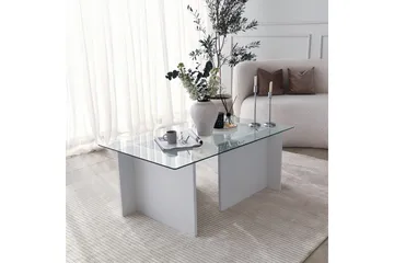 Almasi Soffbord 105x40x105 cm - Vit - Möbler - Bord & matgrupp - Soffbord