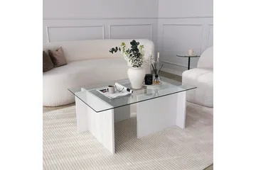 Almasi Soffbord 105x40x105 cm - Vit - Möbler - Bord & matgrupp - Soffbord