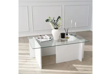 Almasi Soffbord 105x40x105 cm - Vit - Möbler - Bord & matgrupp - Soffbord