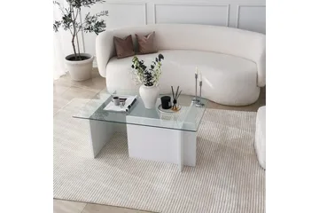 Almasi Soffbord 105x40x105 cm - Vit - Möbler - Bord & matgrupp - Soffbord