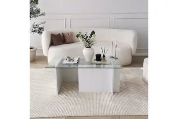 Almasi Soffbord 105x40x105 cm - Vit - Möbler - Bord & matgrupp - Soffbord