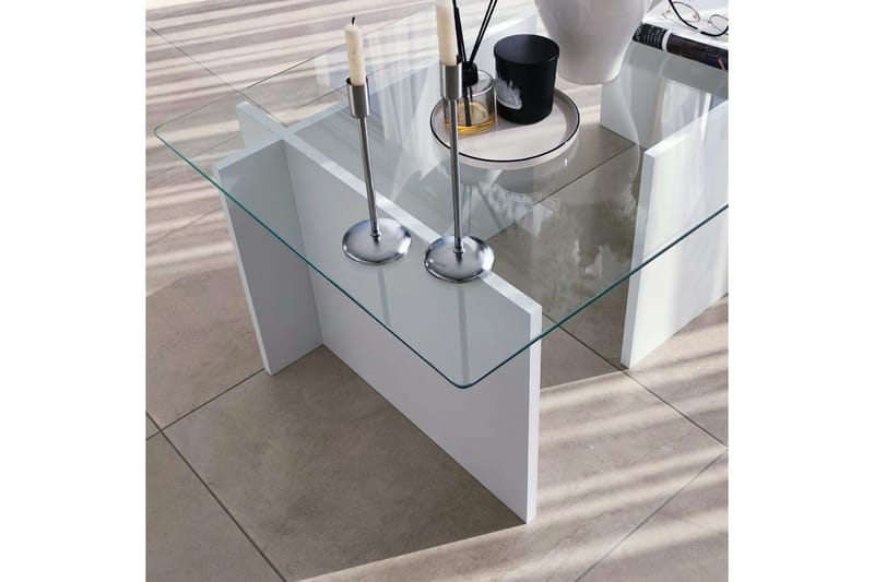 Almasi Soffbord 105x40x105 cm - Vit - Möbler - Bord & matgrupp - Soffbord
