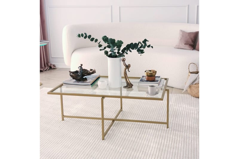 Alskaliden Soffbord 94x35x94 cm - Guld - Möbler - Bord & matgrupp - Soffbord